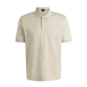 1 Мужское поло с цветочным жаккардовым узором BOSS Black.jpg