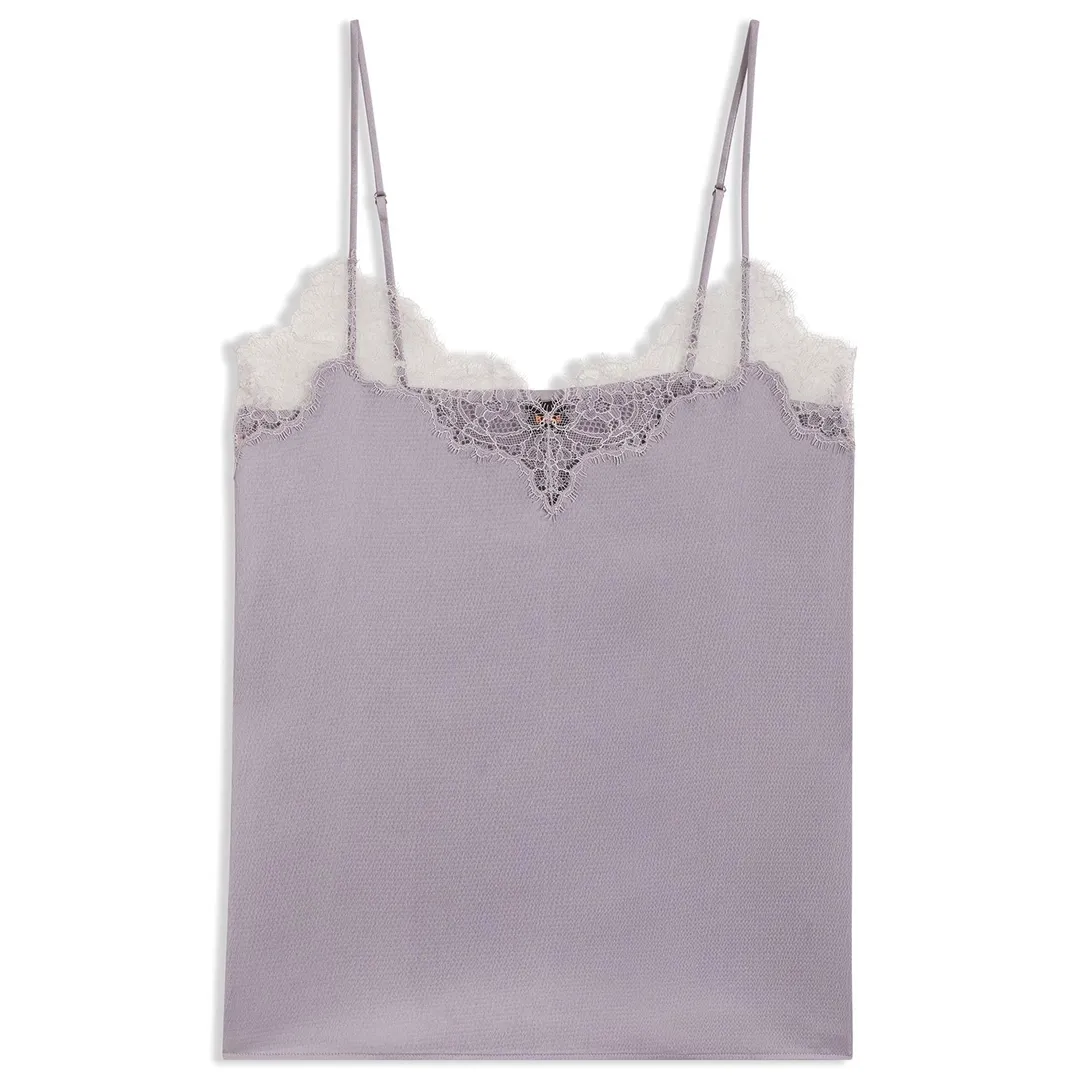 Атласный топ с кружевными деталями BOSS.webp