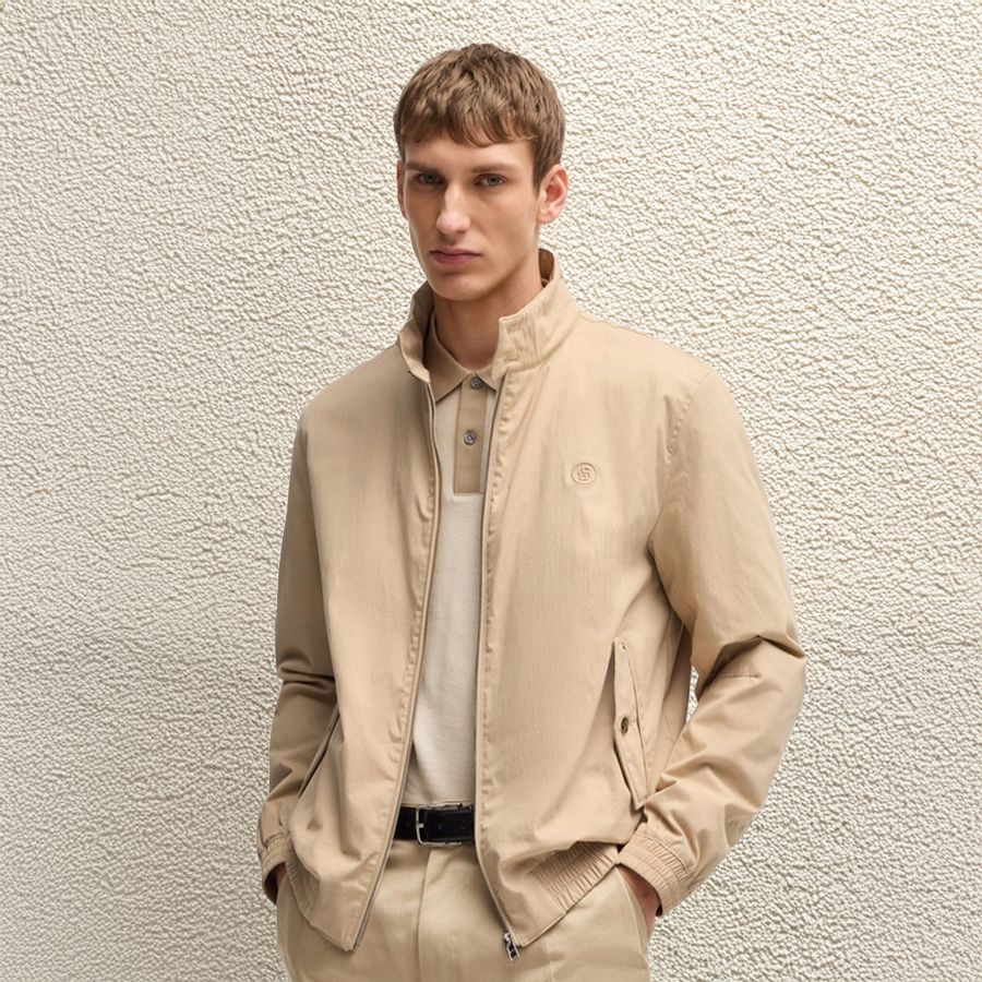 Мужская бежевая куртка BOSS Black2.jpg