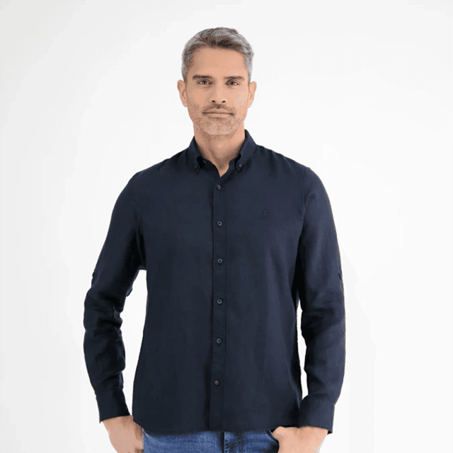 Мужская рубашка из хлопка и льна Lerros2.png