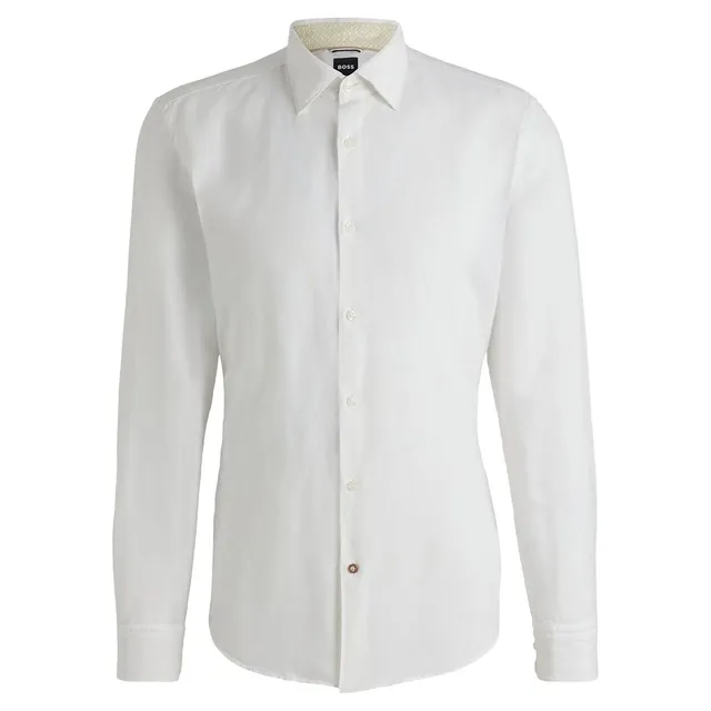 Мужская сорочка в полоску BOSS Black.webp