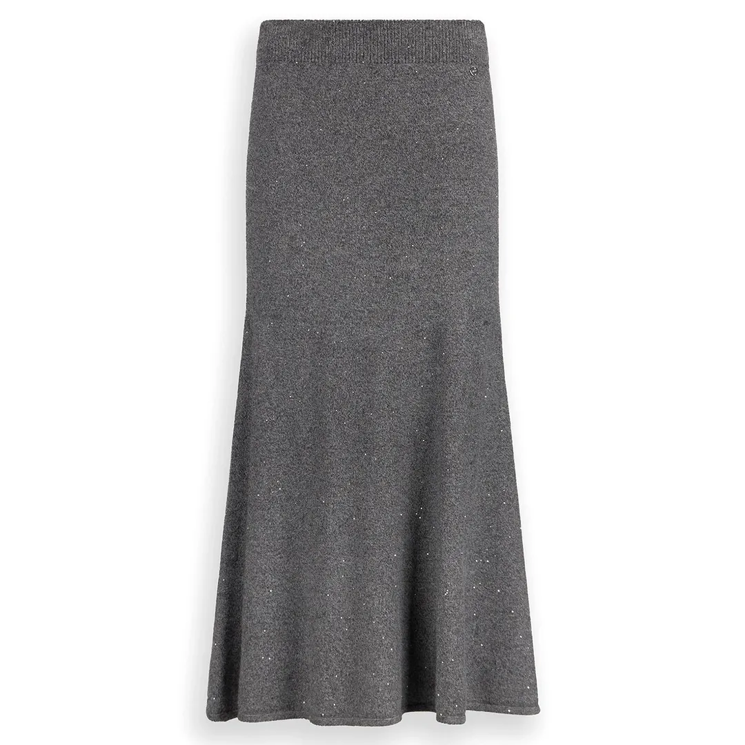 Трикотажная юбка миди с пайетками Liu Jo.webp