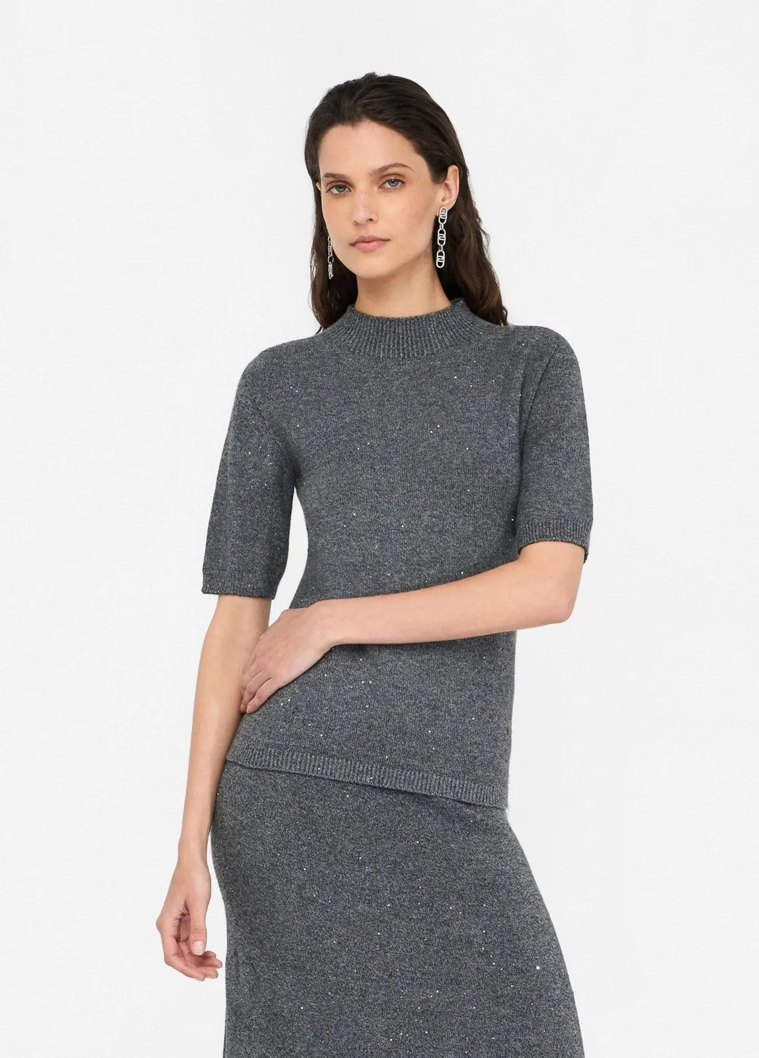 Женский джемпер с пайетками Liu Jo.webp